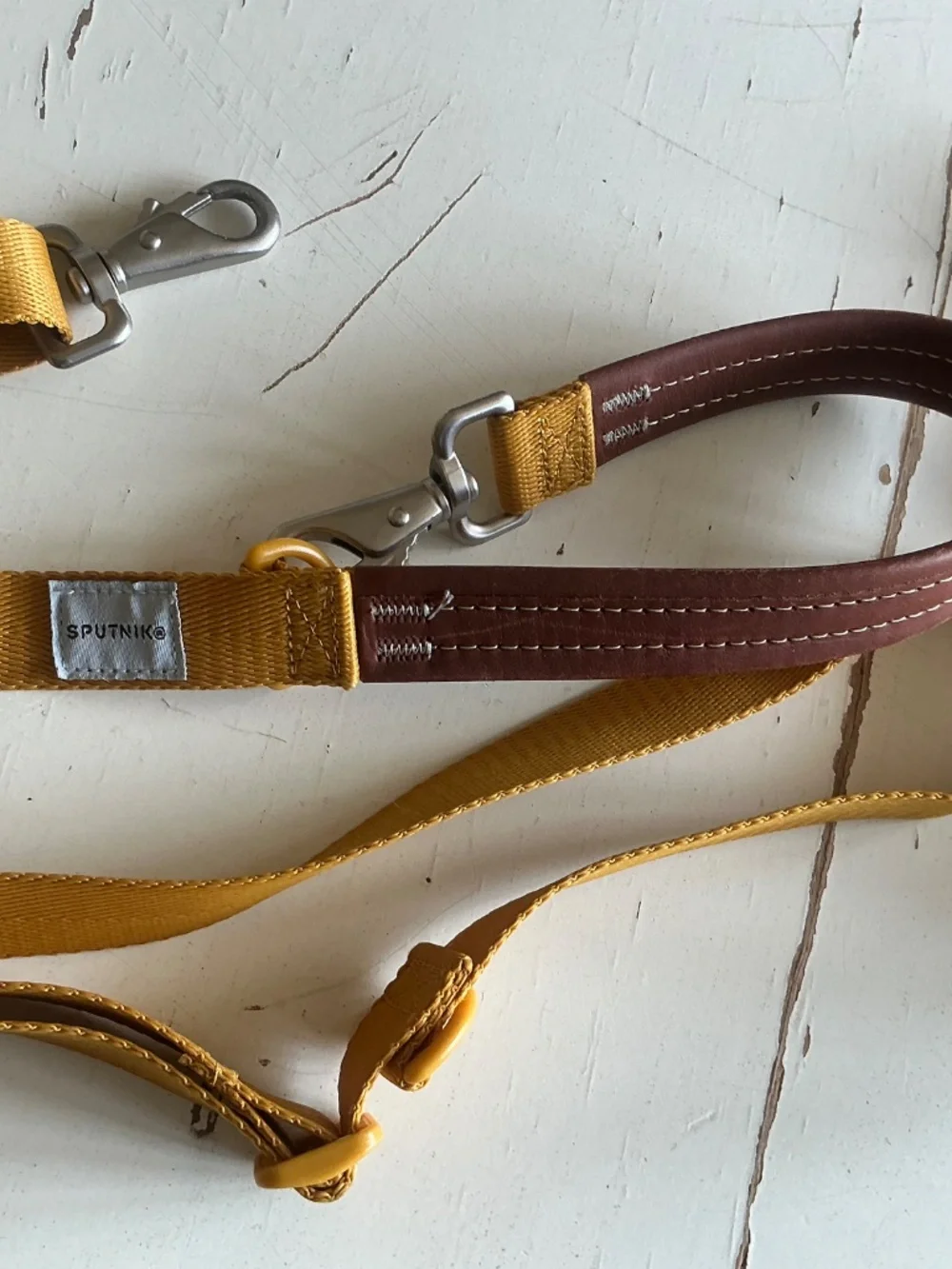 SPUTNIK Mustard Yellow harness & matching leash Medium 17-39lbs